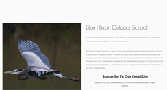 Desktop Screenshot of blueheronoutdoorschool.com