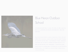 Tablet Screenshot of blueheronoutdoorschool.com